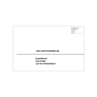 Svarspost Stockholm C5
