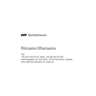 Visitkort 400g inkl tryck